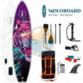 Sup-доска для плавания MoloBoard Purple Tiger 11'0